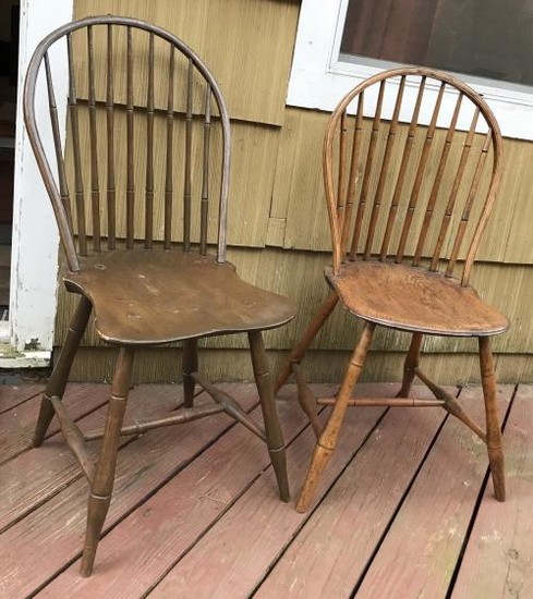 2 Antique American Late 18th / Early 19th C Chairs