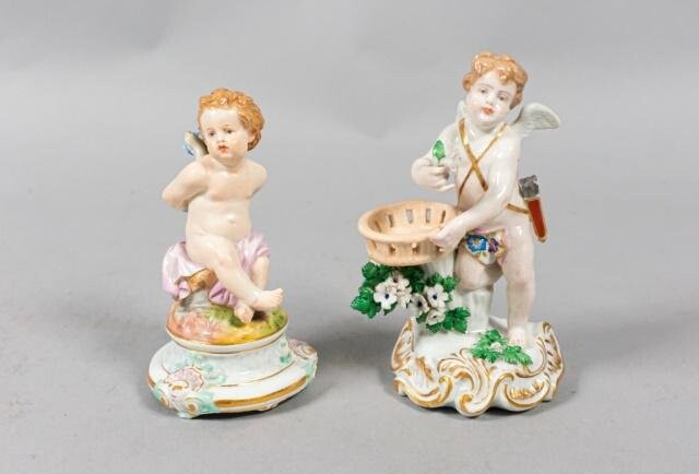 2 Porcelain Cupids