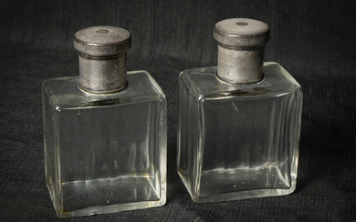 (2) Sterling Mounted Scent Bottles