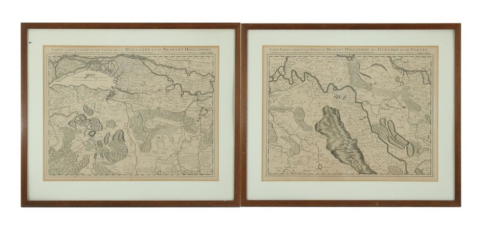 (-), 2 topografische kaarten, Carte Particuliere d Une...