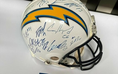 2015 San Diego Chargers Team Signed Game Model Full Helmet PSA DNA