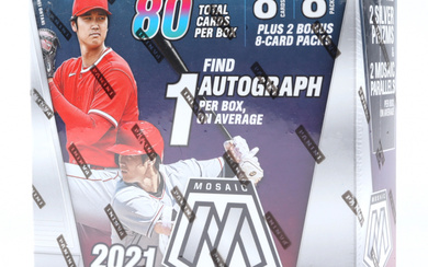 2021 Panini Mosaic Baseball Mega Box with (10) Packs