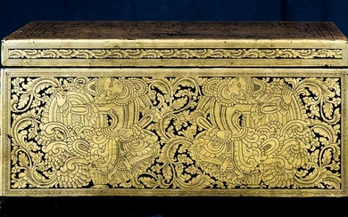 19th Century Burmese Sadaik or Lacquer Manuscript Box