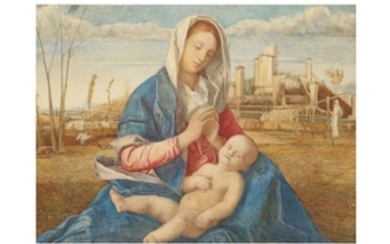 AFTER GIOVANNI BELLINI Madonna of the meadow watercolour...