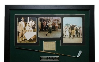 Autographed Bobby Jones 1927 Golf Score Card w JSA