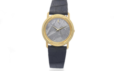 Corum. A Limited Edition Yellow Gold Wristwatch with Meteorite Dial