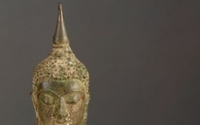 Deux têtes de Buddha Thailande ca 17°-18°…
