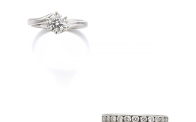DIAMOND ETERNITY RING | TIFFANY & CO. AND A DIAMOND RING