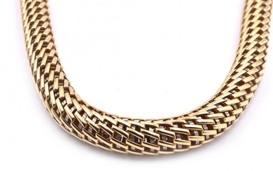 FOPE 18k Yellow Gold Mesh Collar Necklace