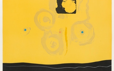 HELEN FRANKENTHALER Plaza Real. Color soft-ground etching, etcing and aquatint on White Rives...