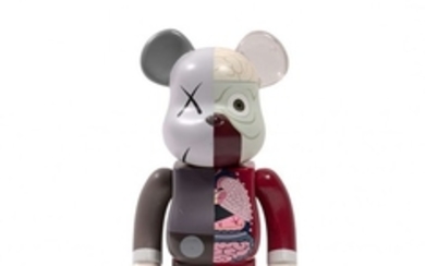 KAWS x MEDICOM Be@rbrick 400% / Dissected Companion (red) - 2008