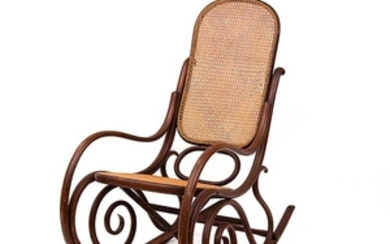 MICHAEL THONET Boppard, 1796 - Wien, 1871 Rocking chair Wood,...