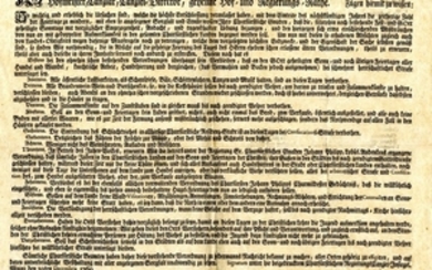 Poster to Regulate the Status of the Jews of Italy, December 1769