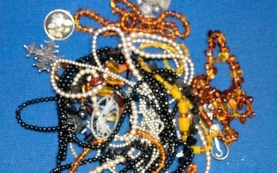 A quantity of costume jewellery to include a Judy Laws