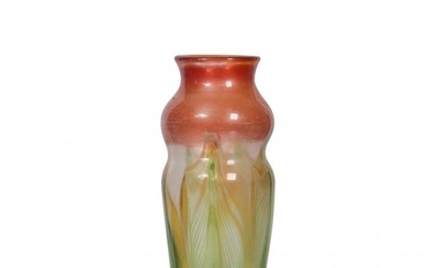 A Tiffany Studios Decorated Favrile Glass Cabinet Vase