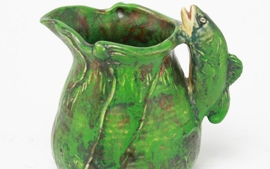 Weller Coppertone Pitcher with Fish Handle