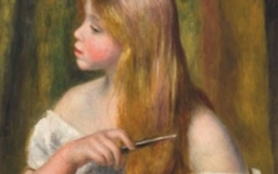 Pierre-Auguste Renoir (1841-1919), Jeune fille se peignant (La Toilette)