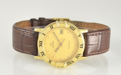 OMEGA Constellation 18k yellow gold gents wristwatch,...