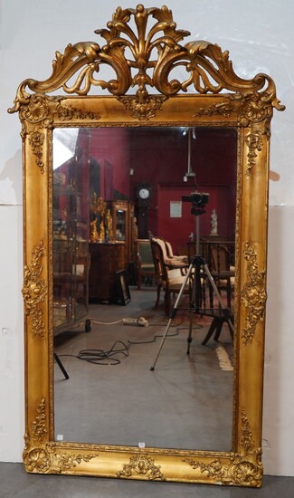 322- Important miroir Cadre en bois et... - Lot 322 - Siboni