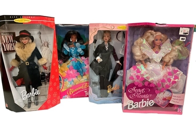 (4) Limited and Collector Edition Barbies