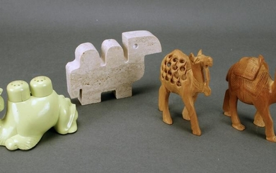 4 SMALL CAMELS FIGURINES
