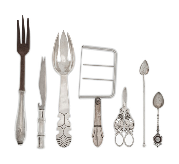 A Group of Silver Flatware Articles