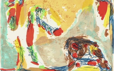 Asger Jorn: “Trop tôt”. Signed and dated Jorn 69, 52/75. Lithograph in colours. Sheet size 55×74.5 cm. Unframed.