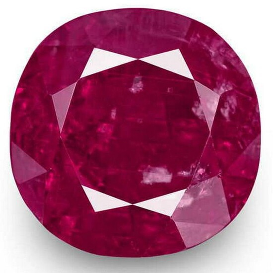 5.75-Carat GRS-Certified Unheated Rich Pinkish Red Ruby