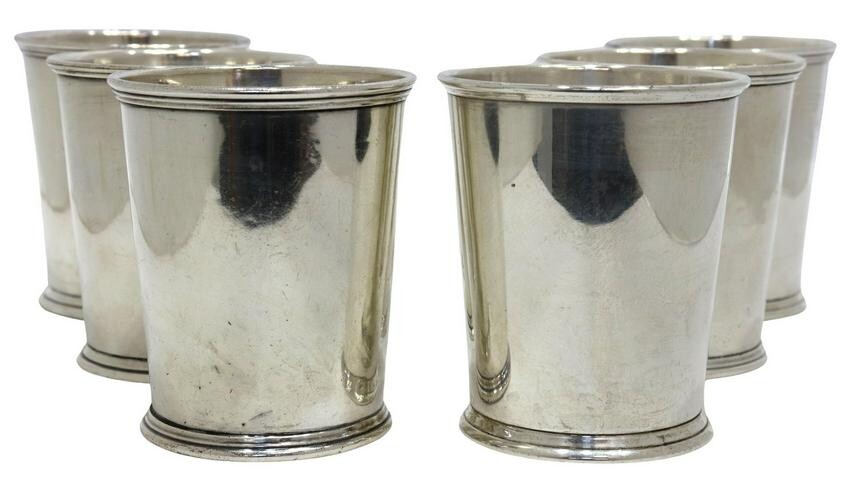 (6) S. KIRK & SON STERLING SILVER MINT JULEP CUPS