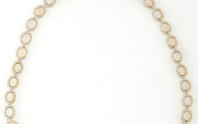 14K Yellow Gold Link Necklace, each of the thirty-seven