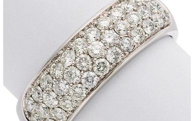 Diamond, White Gold Ring The ring features full-cut diamonds...