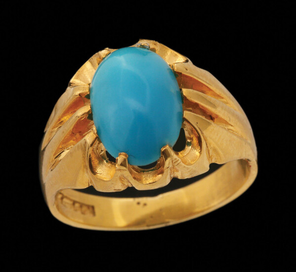 A 9K VICTORIAN GOLD RING