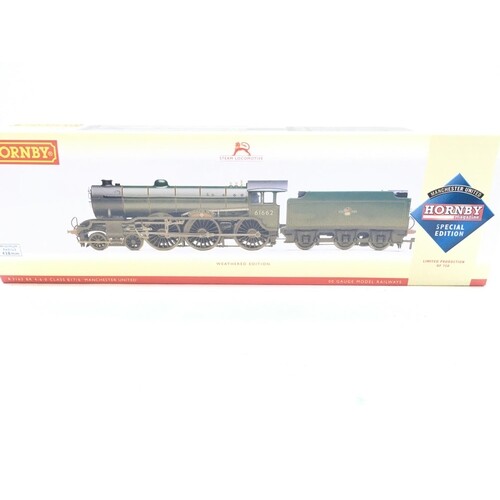 A Boxed Hornby BR 4-6-0 Class B17/6 Manchester United Weat...