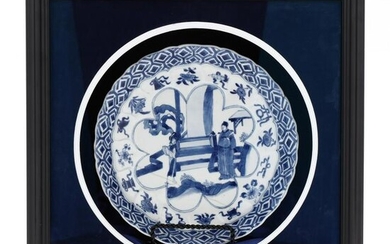 A Chinese Porcelain Blue and White Plate in