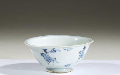 A Chinese blue and white porcelain bowl, Ming dynasty