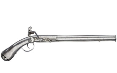 A Dutch or German all-metal flintlock pistol, circa 1660