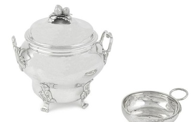 A French Louis XVI silver sugar bowl and cover rubbed maker's mark 'IC' probably for Ignace Col...