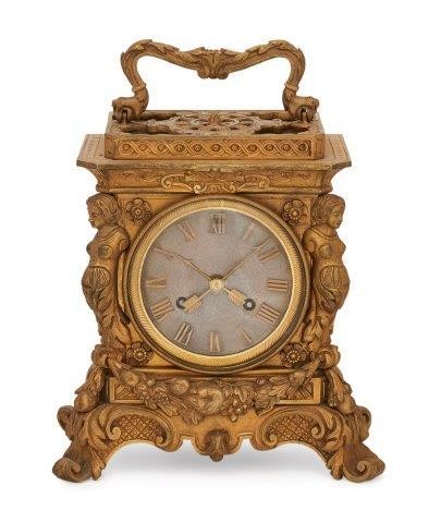 A French ormolu mantel clock, in the...