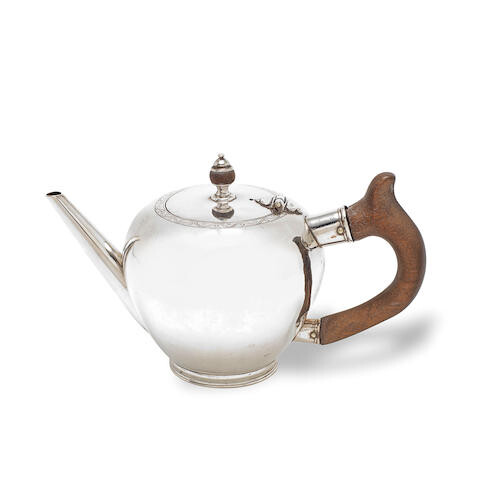 A George II Irish provincial silver bullet teapot