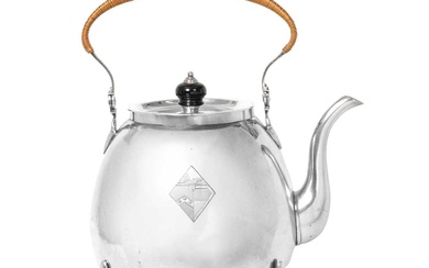 A George III Irish Silver Kettle, Stand and Lamp by Joseph Jackson, Dublin, 1777