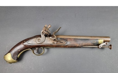 A Georgian 'New Land Pattern' cavalry pistol, with 8.5in bar...