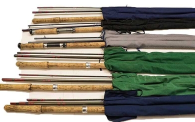 A Group Of Salmon Fly Rods