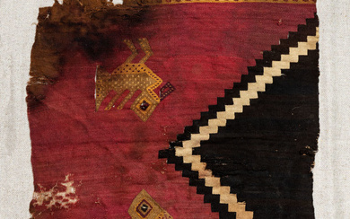 A Half Shirt with Black Stepped Triangle, Central/South Coast, Peru, Late Horizon, 1450-1550 CE