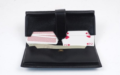 A Hermes bridge wallet, 1980's, of typical form, designed in...