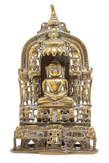 A Jain brass shrine, South India, 18th...
