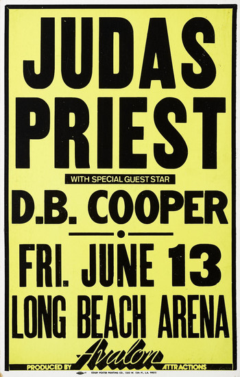 A Judas Priest Long Beach Arena Concert Poster