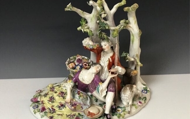 A LARGE 19TH C. MEISSEN GROUP