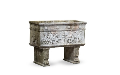 A MARBLE PLANTER, LATE 19TH/EARLY 20TH CENTURY
