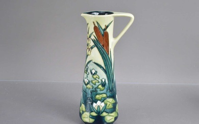 A Moorcroft Pottery "Lamia" pattern trial ewer shape vase dated '95