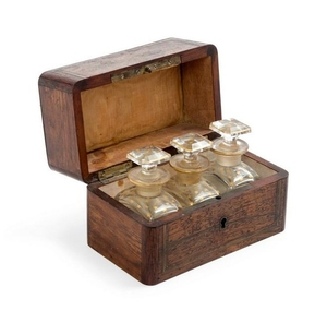 A Mother-of-Pearl Inlaid Rosewood Box 19TH CEN